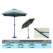 Outdoor Aluminum Foldable Parasol with Crank (YSBEA0004)